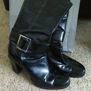 RAMPAGE  "Iris" Black Above Mid-Calf Boots